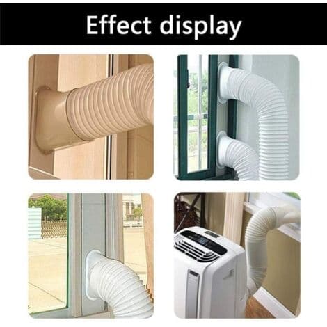 1 PC Air Conditioner Window Hose Adapter Flat Nozzle Interface 15 cm, Universal for Portable Air Conditioner and Dryer