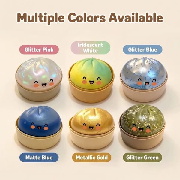 Udsalg Crazy Fun Rainbow Mystery Squishy Bun Mystery Dumpling Legetøj