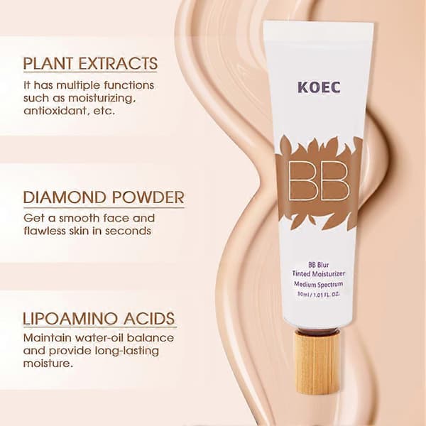 BB Blur Tinted Concealer for Face: Light, Sheer Tinted Facial Makeup