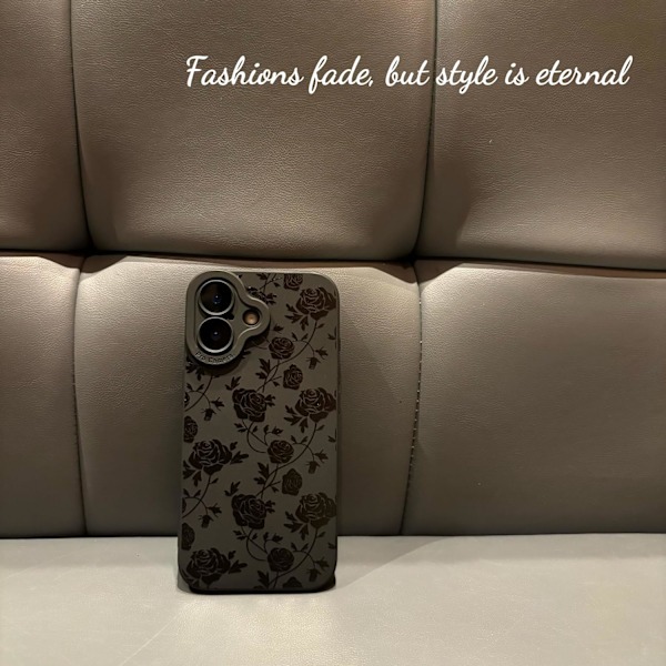 iPhone 16 Pro Max Skal 6,9 tum 2024, Estetisk Hjärtan Print iPhone 16 Pro Max Skal för Kvinnor Flickor Män, Silikon Skyddande Telefonfodral för iPhone Flower iPhone 16 Plus