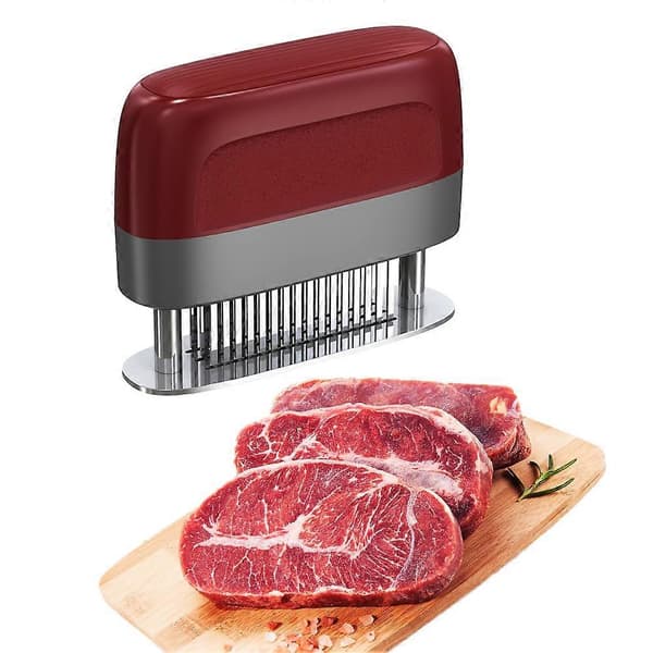 48-bladig köttmörare - rostfritt stål, ultralätt för att möra nötkött, biff - perfekt för B