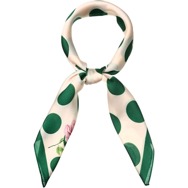 Allegra K 70cm Polka Dot Firkantet Halsklæde, Sjal, Næseskærf, Pandebånd til Kvinder