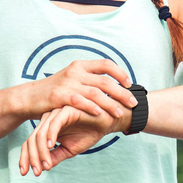 Magnetisk armband, silikonarmband snabbkoppling smart armband 20mm 22mm Kompatibel med Galaxy Watch Gear Classic Frontier Active