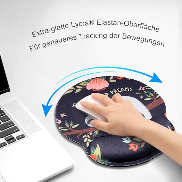 Ergonomisk Mussemåtte Computer Mussemåtte til Hjemmekontor Laptop Gaming