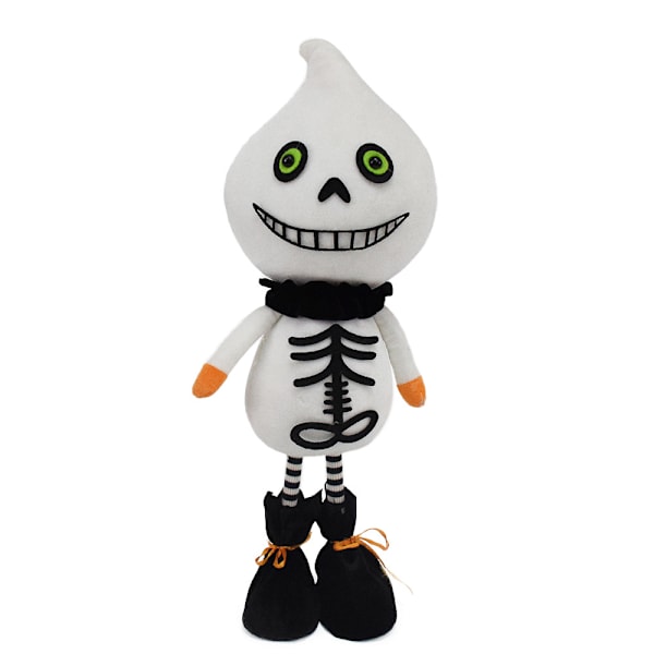 3 Halloween-nukkekoristetta: Frankenstein, Valkoinen Haamu ja Musta Kissa