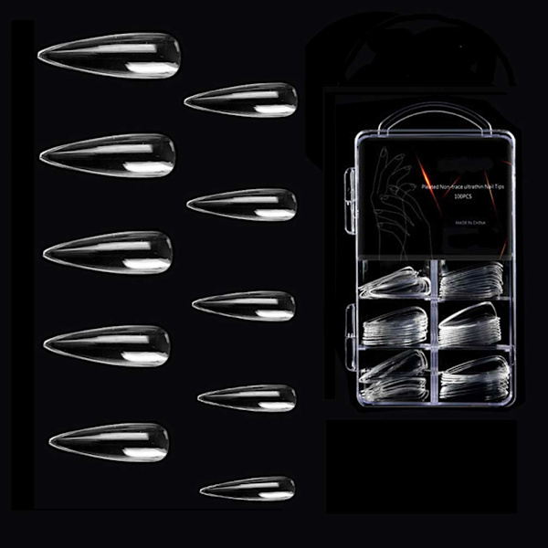 Sömlös nagelkonstfilm transparent färg (vattendroppe nagel) smink