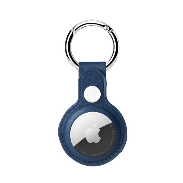 4 st-(blå) Eusty Air Tag-nyckelring för Apple Airtags-hållare, 9-packs skyddande case Tracker, kompatibelt nytt AirTag hundhalsband