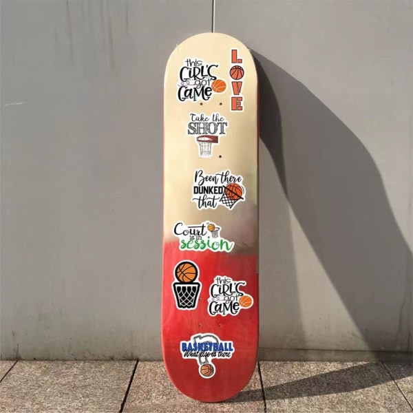 Basketball Stickers | 50 stk. Basketball Vandtætte Vinyl Decals til Vandflasker Bærbar Bil Bagage Bæger Computer Mobiltelefon Skateboard Dekor