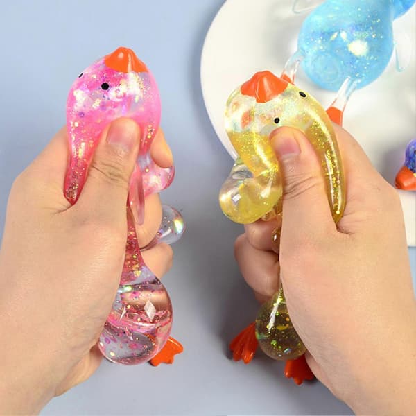 Glitrende And Fidget – til Stresslindring – med Blødt Materiale random color 1