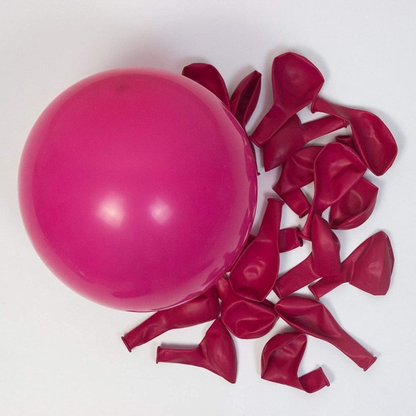 Ballongbågsset i varmrosa, 150 st rosa och roséguldfärgade kromballonger för födelsedagsfest, bröllopsdekorationer, babyshowerdekorationer
