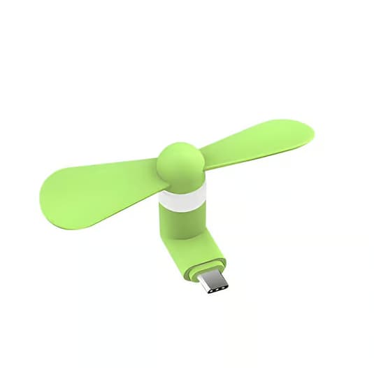 Kreativ USB Mini Ventilator med Type-C Interface, Universal til Android, Bærbar, Stille, Gaveventilator, Udendørs Sport & Vandring Køleventilator 2pcs