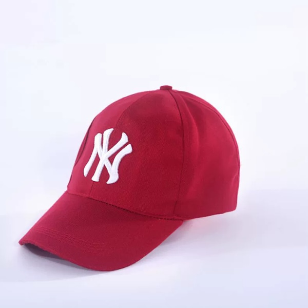 Baseball-lippis ulkoiluun, matkailuun, vapaa-aikaan, brodeerattu aurinkohattu Wine red Adjustable