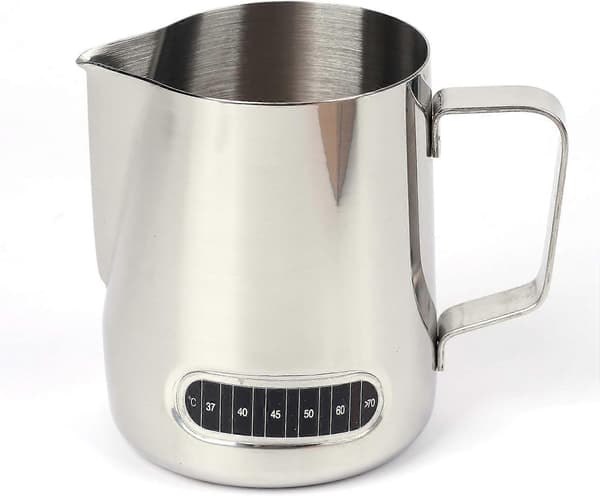 600 ml temperaturmåler trekkblomstkopp rustfritt stål trekkblomstkopp kaffekanne med termometer