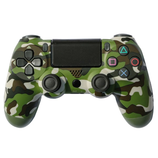 Trådløs Game Controller Controller Bluetooth Dual Head Gamepad Joystick Gamepad kompatibel med Game Console 4-grøn camouflage