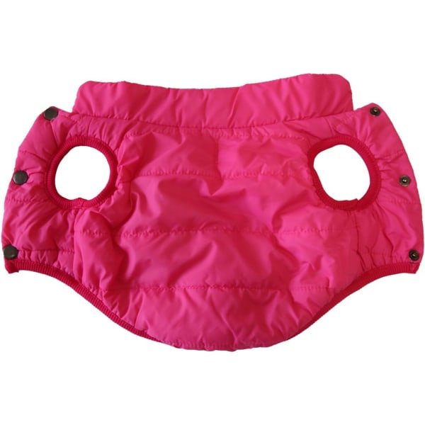 Husdjur vår höst vinterkläder polar fleece quiltad bomulls väst vinter tjurfäktning varm metod förtjockning liten hund-röd Xs