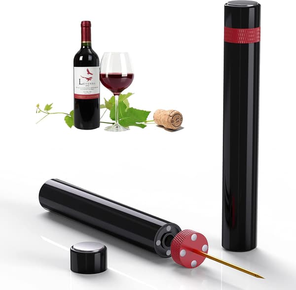 Enkel korkfjerner vinflaskeåpner 1-5 bar lufttrykksystem Red