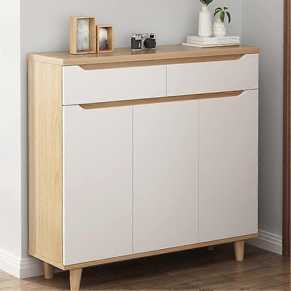 Træ 4 tommer møbelben sæt med 4 runde massive midtersofa fødder udskiftningsben til sofa kommode skab seng hjem DIY