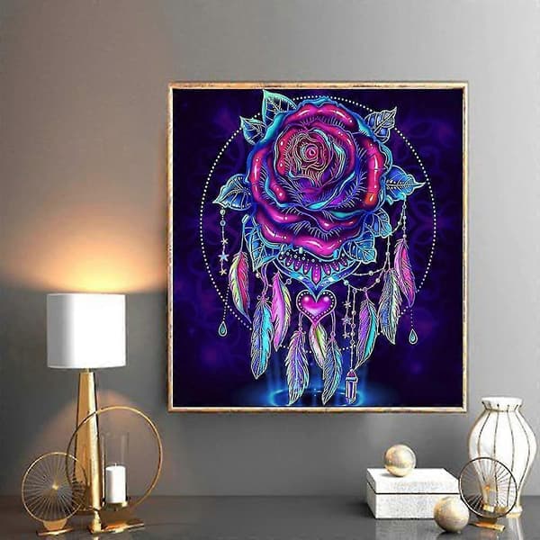 Diamantmaling Magisk Blomst 5d Diy Diamantmaling Diamantmalingssett