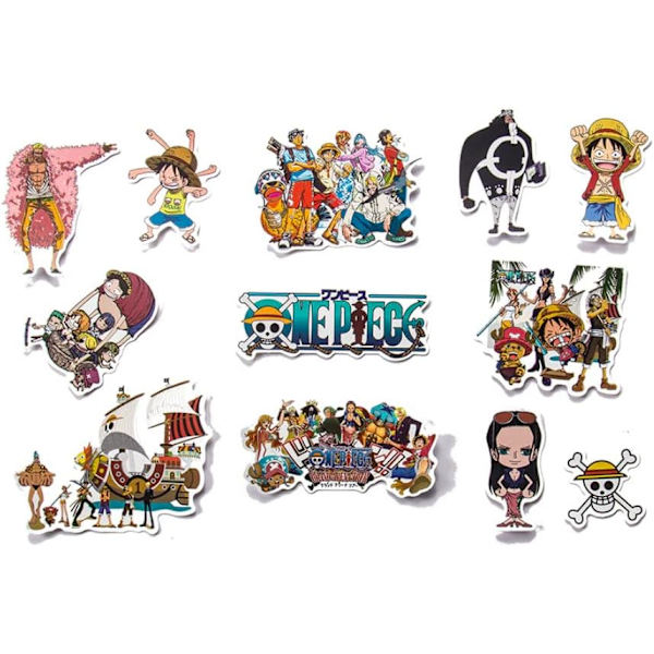 Anime One Piece Luffy -tarrat - Täydelliset kannettavalle tietokoneelle, moottoripyörälle, rullalaudalle, tietokoneelle, matkapuhelimelle - Piirrosleluista inspiroituneet tarrat