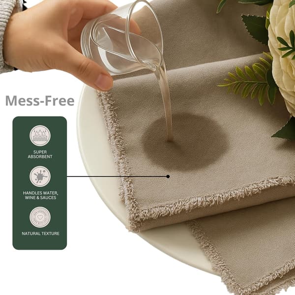 Minimalist Cotton Linen Placemat Set (4 Pieces), Waterproof, Durable, and Modernly Designed.