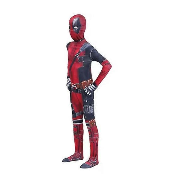 Deadpool Cosplay Barnekostyme Superhelt Rollespill Karnevalsklær Hodeplagg Hansker