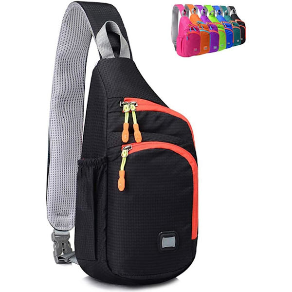 Liten Sling Ryggsäck Vattentät Unisex Axelväska Bröst Korsa Dagryggsäck
