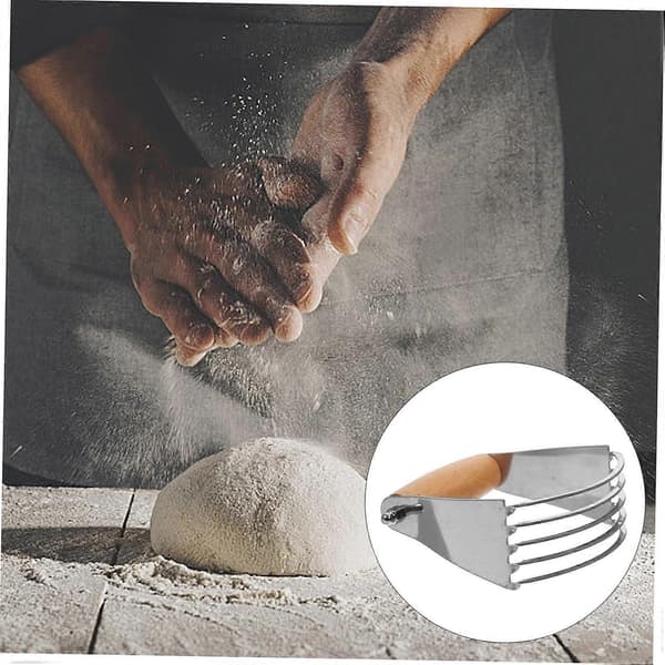 Deigskrape Bakverk Kutterverktøy i Rustfritt Stål med Ergonomisk Håndtak for Baking og Brød