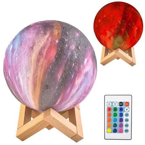 Nattlampa XL Full Moon 3D Moon Lamp multifärg multicolor