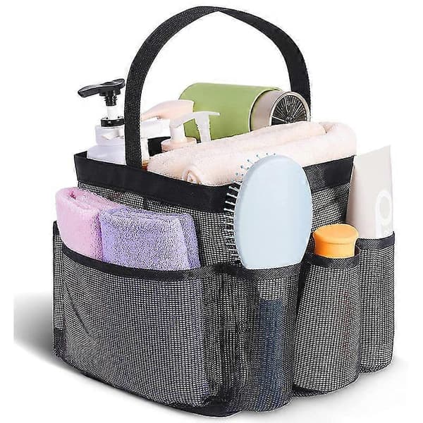 Mesh Shower Caddy Portable for Dorm Essentials, Portable Shower Caddy Dorm with 8 Large Pockets