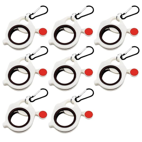 Glidelås kabelbinderholder, 8-pakning, sterk og effektiv løsning som lyser i mørket 8PCS