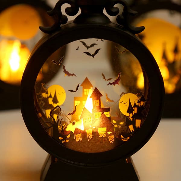 Halloween Dekorasjon LED Vindlampe Elektronisk Lys Dekorasjon H