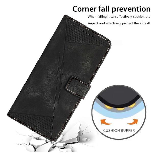 Case Compatible with Honor Magic 7 Lite Protective Flip Soft PU Leather Phone Case Compatible with Honor Magic 7 Lite Black