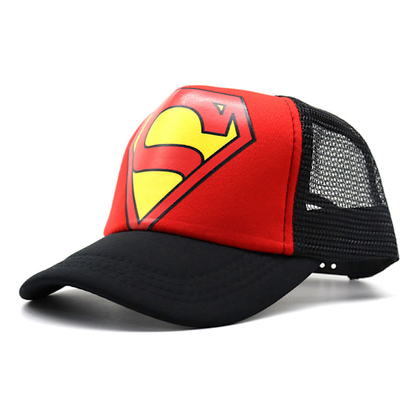 Barn Pojkar Flickor Batman Mesh Snapback Keps Sommar Utomhus Andningsbar Justerbar Sport Solhatt Model A red 48-52cm