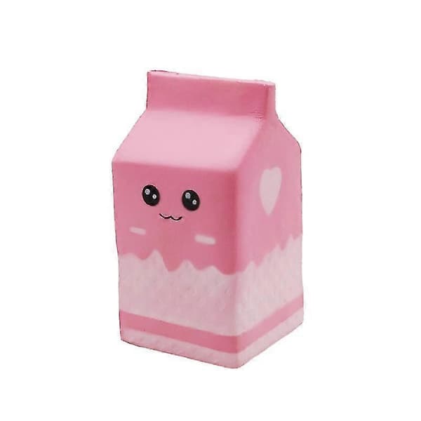 Bløde Squishies Yoghurt Mælk Voksen Dekompressionslegetøj, Hvid, 12*6*6cm