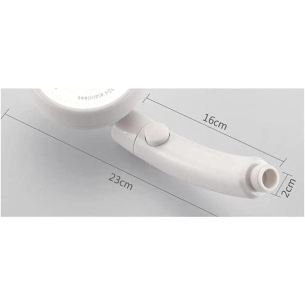 Duschhuvud Duschhuvud Handdusch Anti Kalk Duschhuvud Anti Kalksten 360 Rotation Konstant Temperatur Och Vit Fin Duschhuvud-2 Pack
