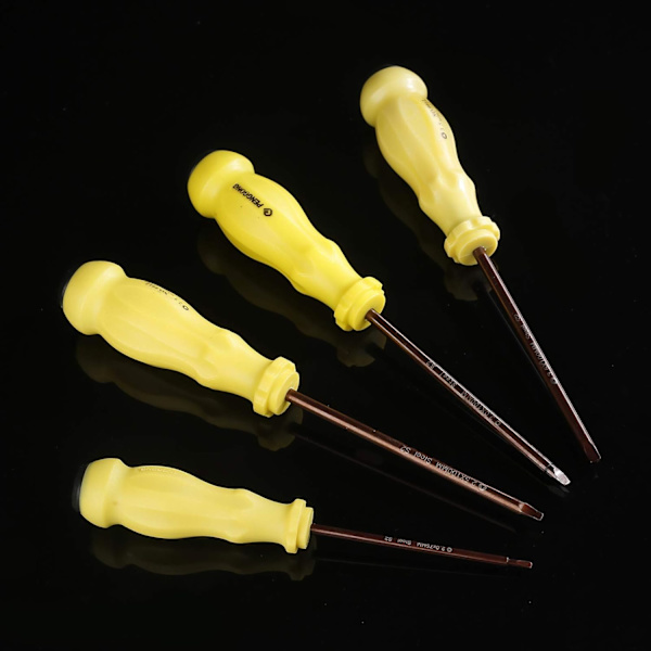 Triangular Screwdriver Set 4mm 3.5mm 3mm 2.5mm 2mm S2 Triangular Screwdrivers Steel Magnetic Tool Kit with Non-slip Plastic Handle 5 Pieces