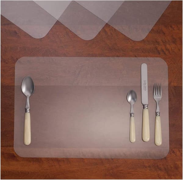12 stk (43X28cm) - Transparente plastunderlag for barn Kitch