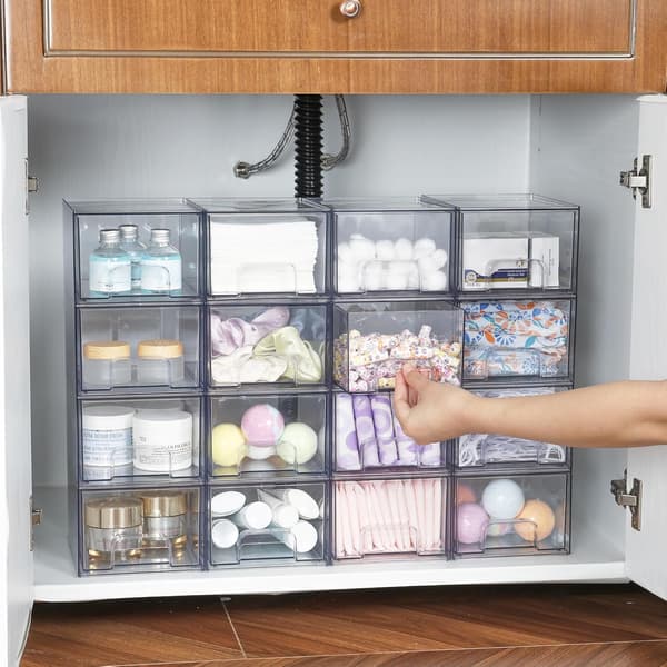 Stackable Storage Bins, Acrylic Bathroom Organizers, Pantry, Home Organization & Storage