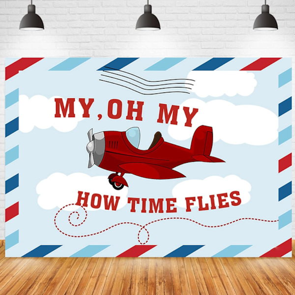 Vintage flyfotografi bakgrunn tegneserie flymodell tid flyr grunge himmel skylandskap foto banner opp og bort pilotfotografering bakgrunn, 7x5ft