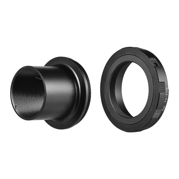 Andoer 1.25-T2-EOS adapterring fototilbehør erstatning til Canon EOS-kamera 1,25 tommer okular T2 teleskop til landskabsfotografering DB