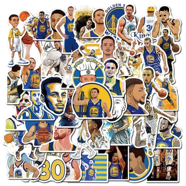 Basketball Star Stickers Curry Sticker Små Klistremerker |50 stk| for Hydro Flasks Laptop Telefondeksel Datamaskin Vannflaske…