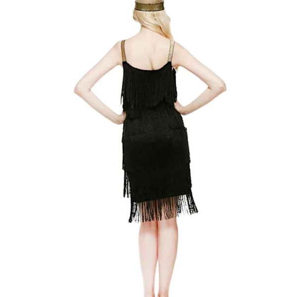 Upea Gatsby-mekko 1920-luvun juhliin, vintage-helmet, naisten hapsumekot Red XL