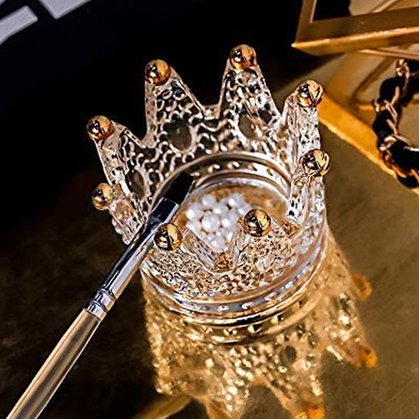 2 stk. Krone Negle Pen Holder Glas-NBHB-09-03 Farverig Lasermake up