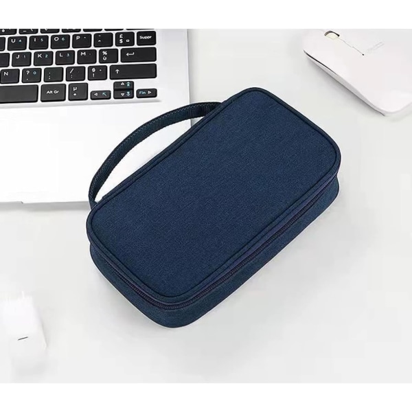 Multifunksjonell Elektronisk Veske Vanntett Bærbar Kabelveske, Oppbevaringstilbehør Universal Organiseringsveske for Objekter, Harddisk, USB-nøkler, Harddisk...