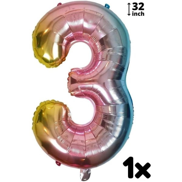 Yksisarvinen syntymäpäiväkoristeet - Numero 5 ilmapallo vaaleanpunainen gradientti, yksisarvinen ilmapallot, yksisarvinen juhlakoristeet, yksisarvinen juhlatarvikkeet 5. syntymäpäiväjuhlat