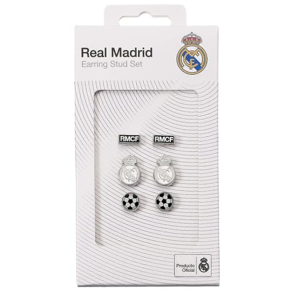 Real Madrid Sæt med 3 ørestikker RMES0007s Silver