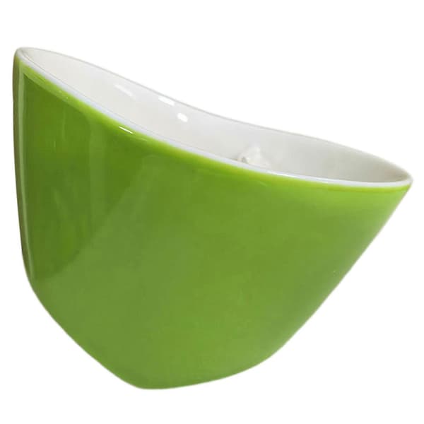 Vippe-til-bryg tekop med si, nem tebrygger til løs te, 2-i-1 porcelæns tekop med si Green