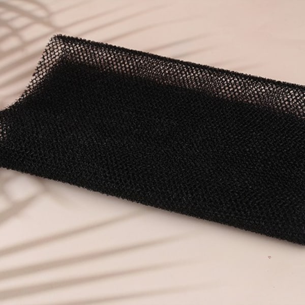 2-pak net svamp, badekar krops eksfoliering Badekar krop ryg skrubber for blødere hud Black 30*80cm