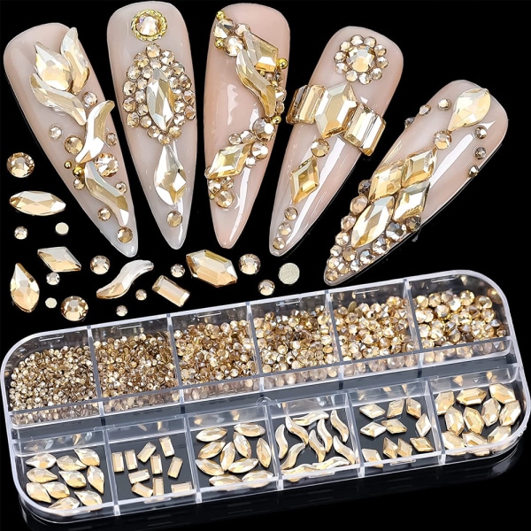 Nail Art Flat Champagne Drill-KT-17 [Champagne Color]smink