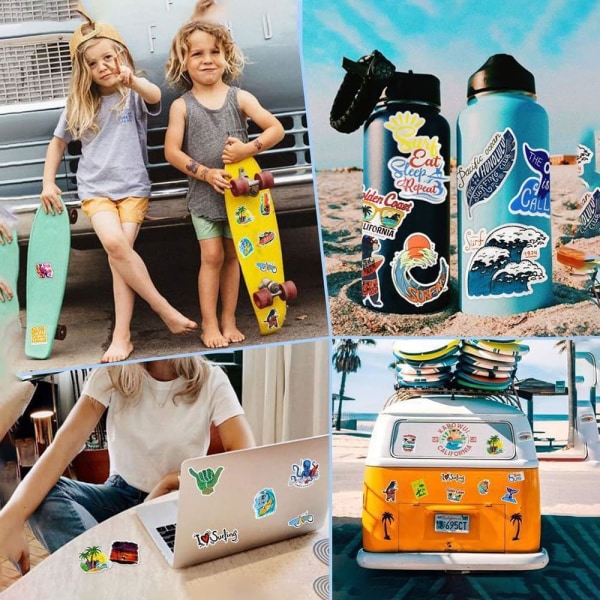 100 stk. seje sneakers sneakers klistermærker vinyl vandtæt seje sjove klistermærker laptop mobiltelefon skateboard bagage vandflaske hydrofoil